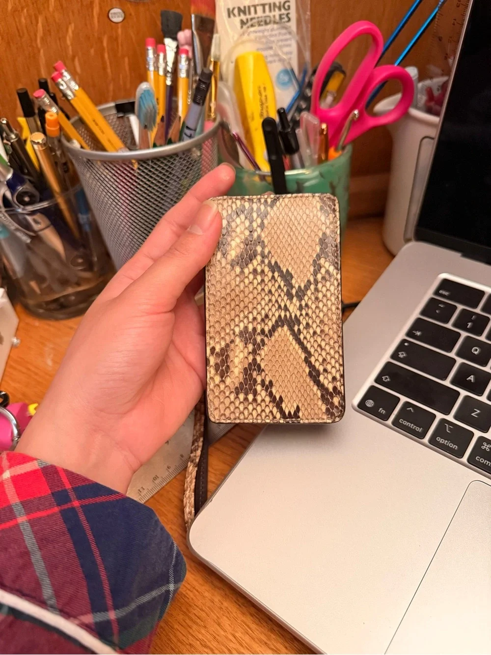 Coach faux snakeskin
